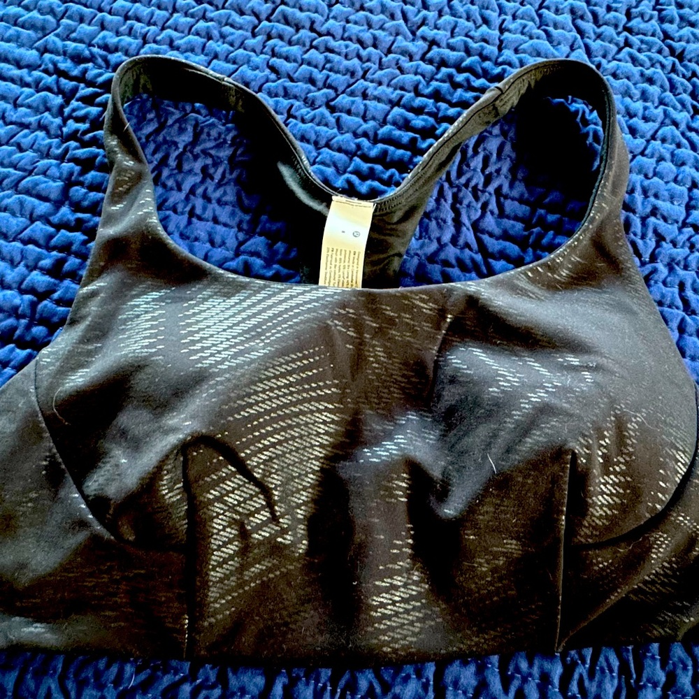 Lululemon Shimmery Black Bra